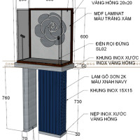 Mẫu tủ trang sức rời kiểu dáng cá tính